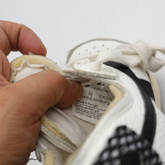 Diadora Heritage Sneakers White/Black Men's 7.5 Women’s 9 Leather Casual Shoes - Picture 3 of 10